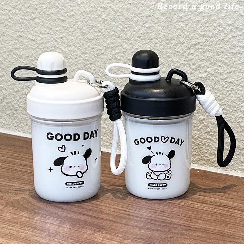 Women’s BPA-Free Water Bottle with Carrying Strap Leak-Proof Lightweight Portable