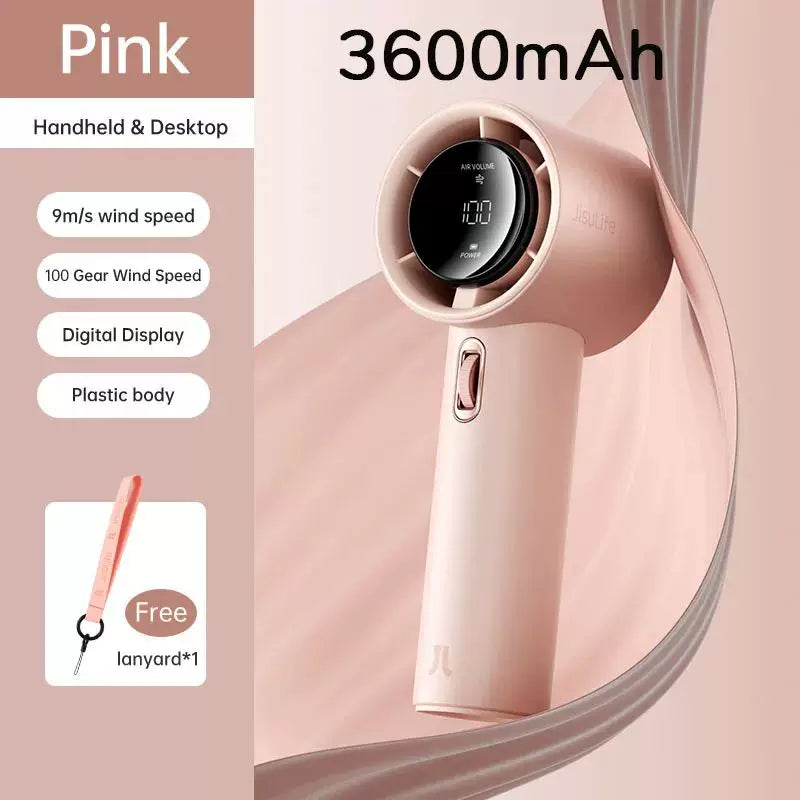 Rechargeable Cordless Hair Dryer Portable Handheld Digital Display Multi-Speed