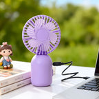 Portable USB Handheld Fan Flexible Adjustable Design Lightweight Quiet Personal Cooling