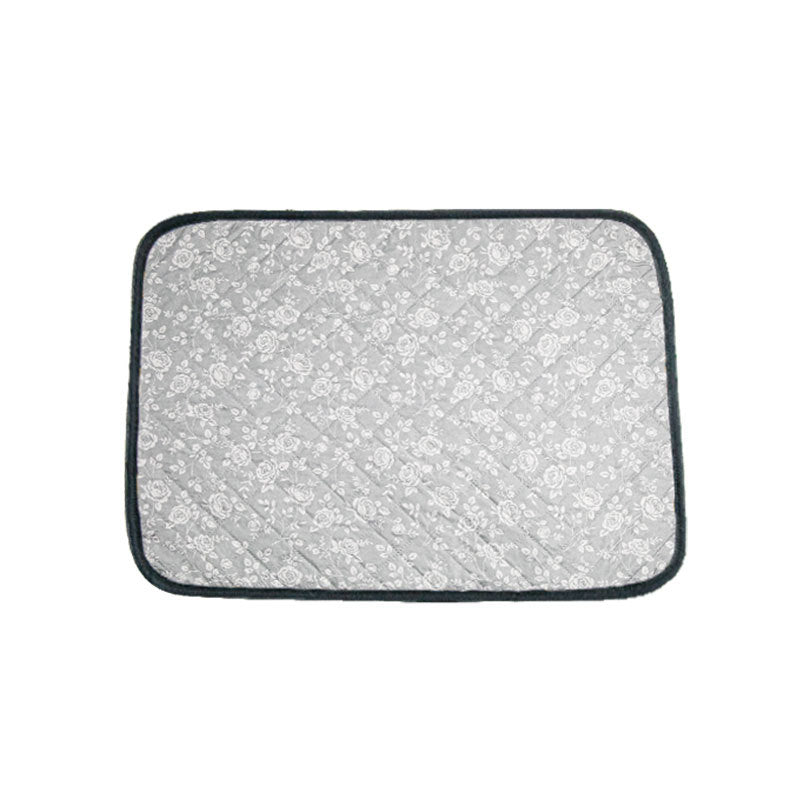 Harrow Pet Bed Soft Velvety Comfort Mat Non-Slip Floral Design for Dogs and Cats
