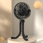 Flexible Tripod Mini Fan Portable Rechargeable Quiet Operation Adjustable Angle