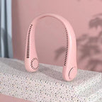 Portable Wearable Neck Fan Rechargeable Quiet Ventilation Unit for Men
