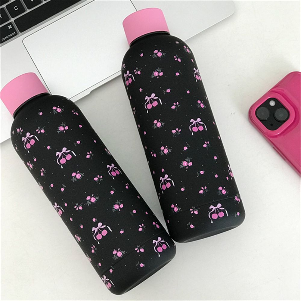 Insulated Stainless Steel Water Bottle for Women with Leak-Proof Lid and Cute Bow Design