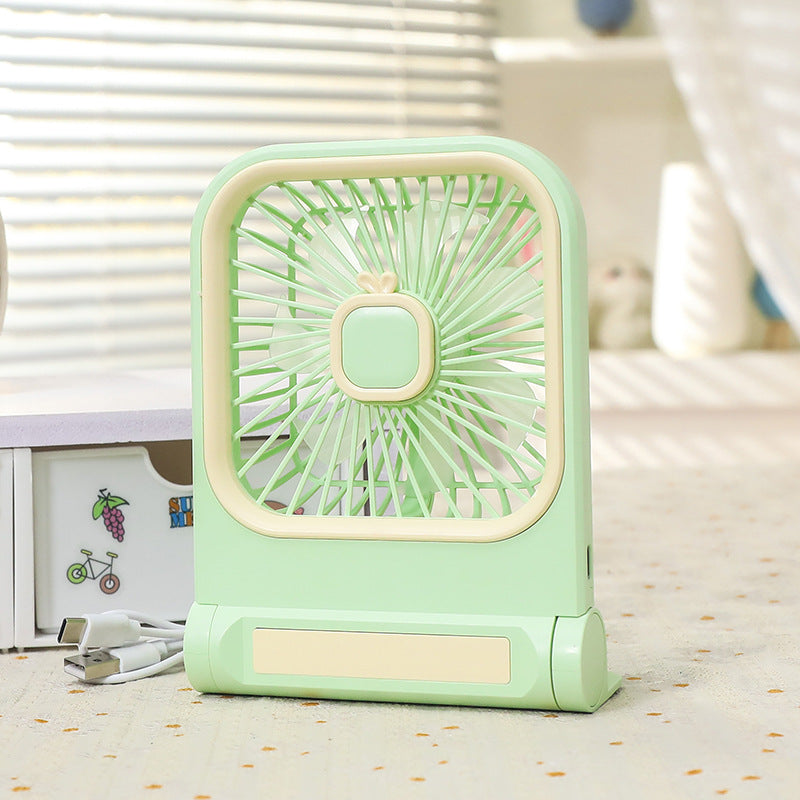 Portable Mini Fan USB Powered with Cute Cat Design Lightweight Handheld Personal Cooling Fan