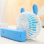 Portable USB Table Fan Compact Quiet Cooling with Bow Decoration for Desk or Nightstand