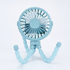 Harrow Portable Table Fan with Flexible Legs Rechargeable Battery Quiet Operation