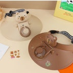 Portable Personal Fan with Cute Animal Design Lightweight Quiet Operation for Women