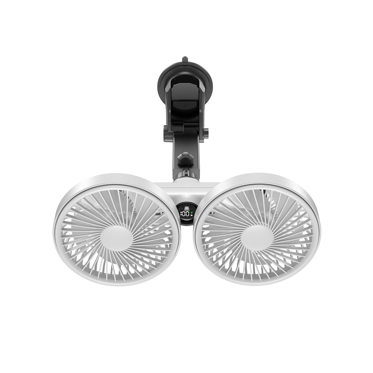 Dual-Head Adjustable Ceiling Fan with Rotatable Heads for Personalized Airflow