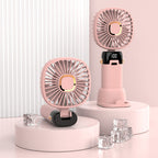 Portable Mini Fan Compact Lightweight Rechargeable Battery-Powered Handheld Fan