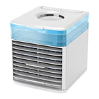 Compact Desktop Evaporative Air Cooler USB-Powered Portable Personal Fan with Adjustable Louvers