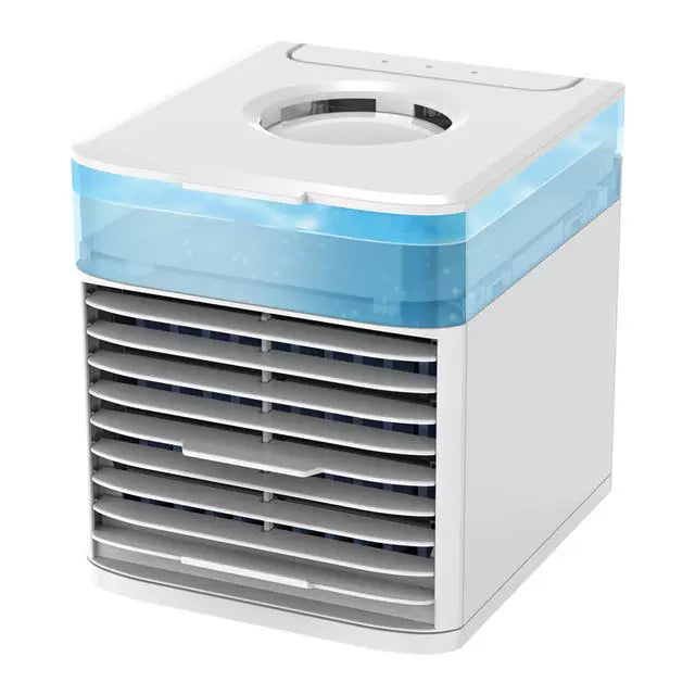 Compact Desktop Evaporative Air Cooler USB-Powered Portable Personal Fan with Adjustable Louvers