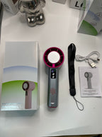 Portable Turbo Hand Fan with Digital Control USB Rechargeable Lightweight Ergonomic Design
