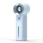 Portable Facial Mist Sprayer with USB Rechargeable Mini Fan Ultrasonic Hydrating Skincare Device