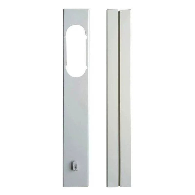 Portable Air Conditioner Window Vent Adapter Kit Adjustable Sliding Panel Oval Exhaust