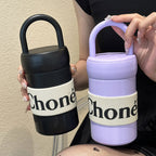 Women's Multifunctional Thermal Mug with Insulation and Carry Handle for Hot and Cold Drinks