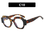 Ladies Hexagonal Sunglasses UV Protection Lightweight Fashionable Frame