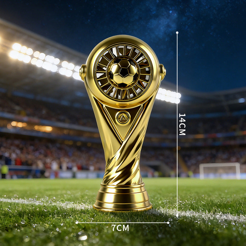 Ladies Football Trophy Figure 14cm Synthetic Resin Decorative Award