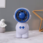 Portable Mini Fan Astronaut Design Rechargeable Compact Handheld Fan