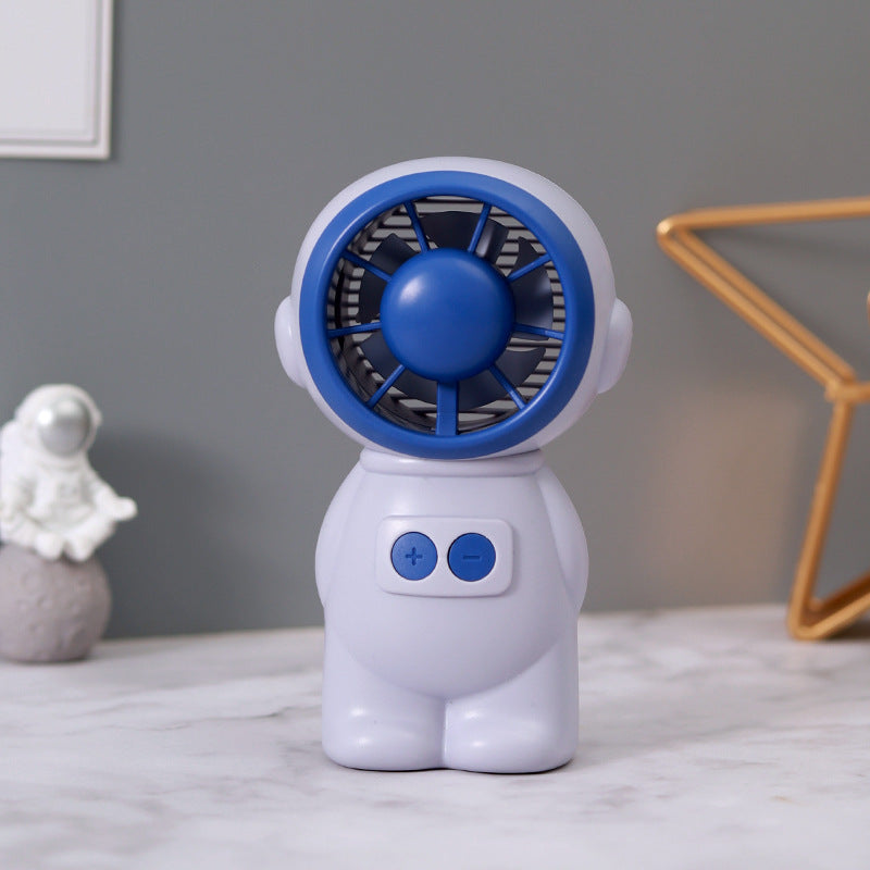 Portable Mini Fan Astronaut Design Rechargeable Compact Handheld Fan