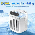 USB-Powered Desktop Vaporizer Humidifier with Refillable Tank Adjustable Louvers Quiet Operation