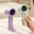 Portable High-Speed Fan with Digital Temperature Display USB Rechargeable Quiet Operation