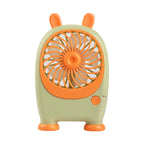 Portable Handheld Fan Rabbit Design USB Rechargeable Adjustable Speeds Lightweight for Women