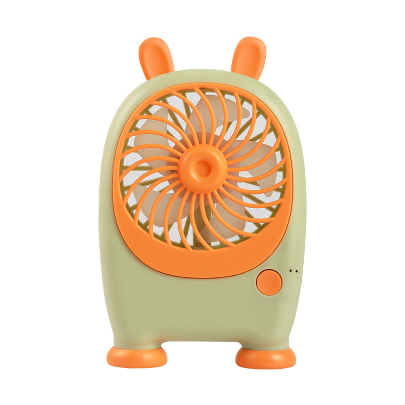 Portable Handheld Fan Rabbit Design USB Rechargeable Adjustable Speeds Lightweight for Women