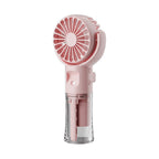 Portable Mini Fan with Misting Function Battery Operated Lightweight