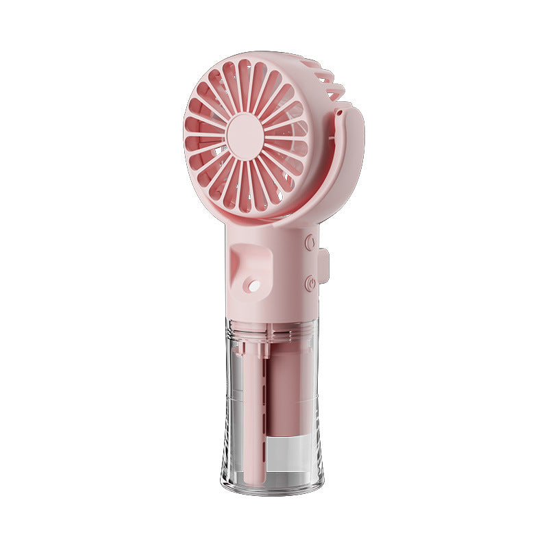 Portable Mini Fan with Misting Function Battery Operated Lightweight