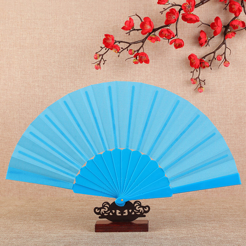 Unisex Colored Fan Set Lightweight Compact Handheld Fans for Travel and Events