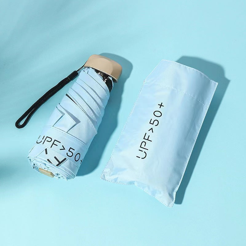 Women’s UV Protection Folding Umbrella with Wind-Resistant Frame and One-Touch Open Close Mechanism