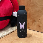 Insulated Stainless Steel Water Bottle for Women with Dog Motif Leak-Proof Screw Cap