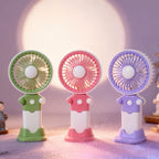 Portable USB Fan with Flexible Holder Lightweight Quiet Operation for Women