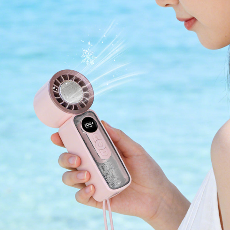 Harrow Portable Rechargeable Mini Air Conditioner Compact Lightweight Quiet Fan with LED Display