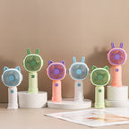 Portable Mini Fan with Cat Ear Design Compact Handheld Personal Cooling Fan