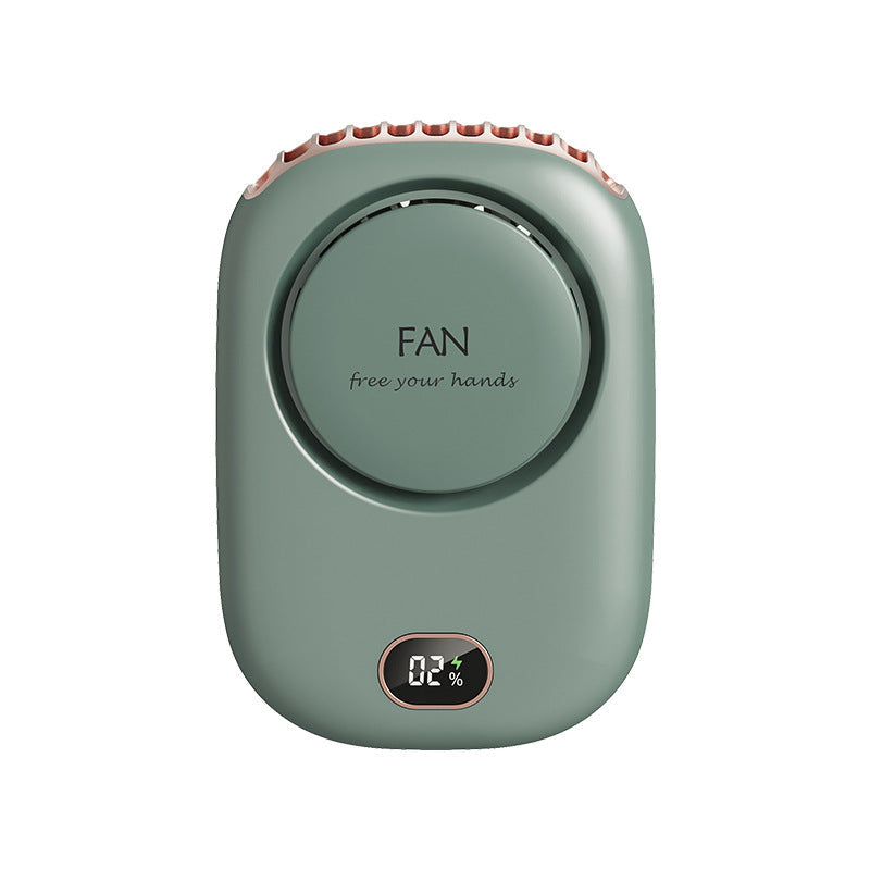 Portable High-Speed Fan with LED Display Compact Rechargeable Personal Cooling Fan