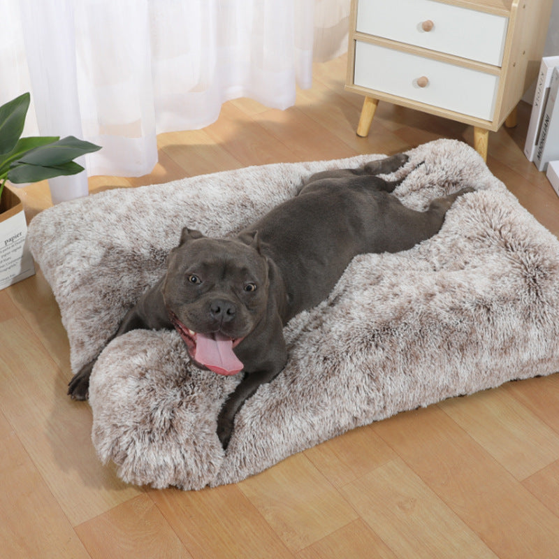 Unisex Cozy Pet Pillow Soft Fiber Non-Slip Machine Washable Cushion for Small and Medium Pets