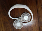 Hands-Free Portable Neck Fan Dual Adjustable Fans Rechargeable Quiet Operation