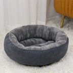 Deko Harrow Cat Bed Soft Padded Round Nesting Bed Durable Easy-Care Fabric