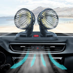Harrow Dual Fan Car Air Circulation System Portable Adjustable Speed Vehicle Cooler