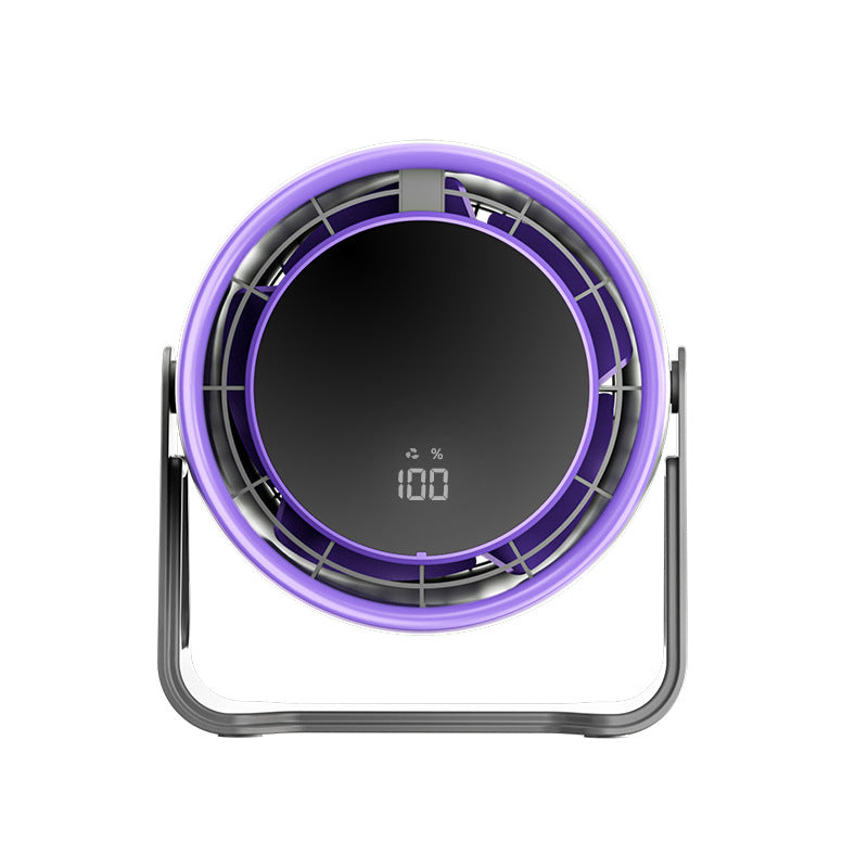 Desktop Air Purifier Fan with LED Display Compact Quiet Operation