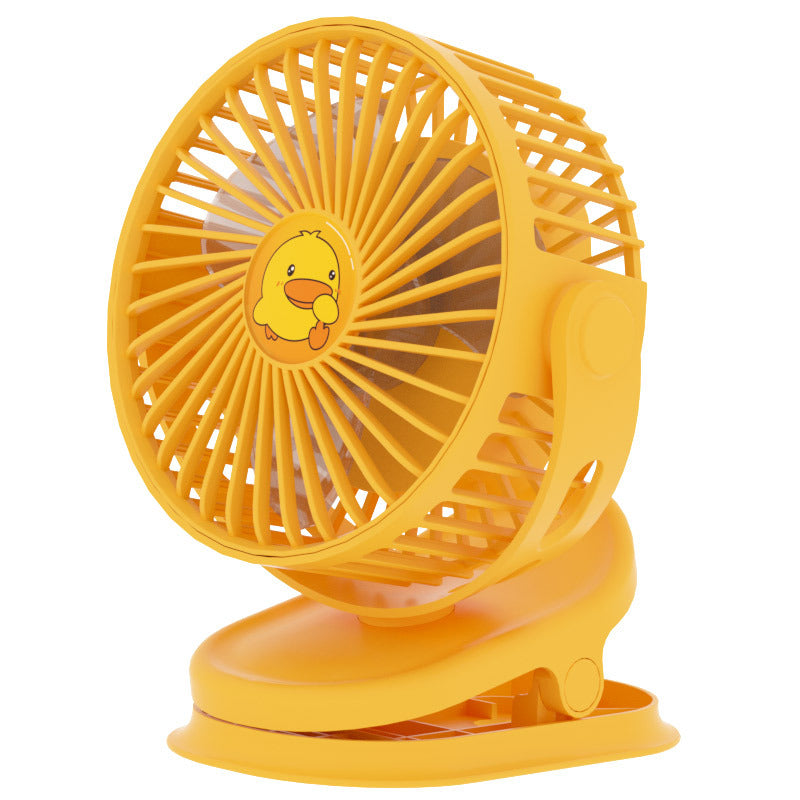 Harrow Portable Mini Fan Clip-On Adjustable Wind Strength USB Battery Powered