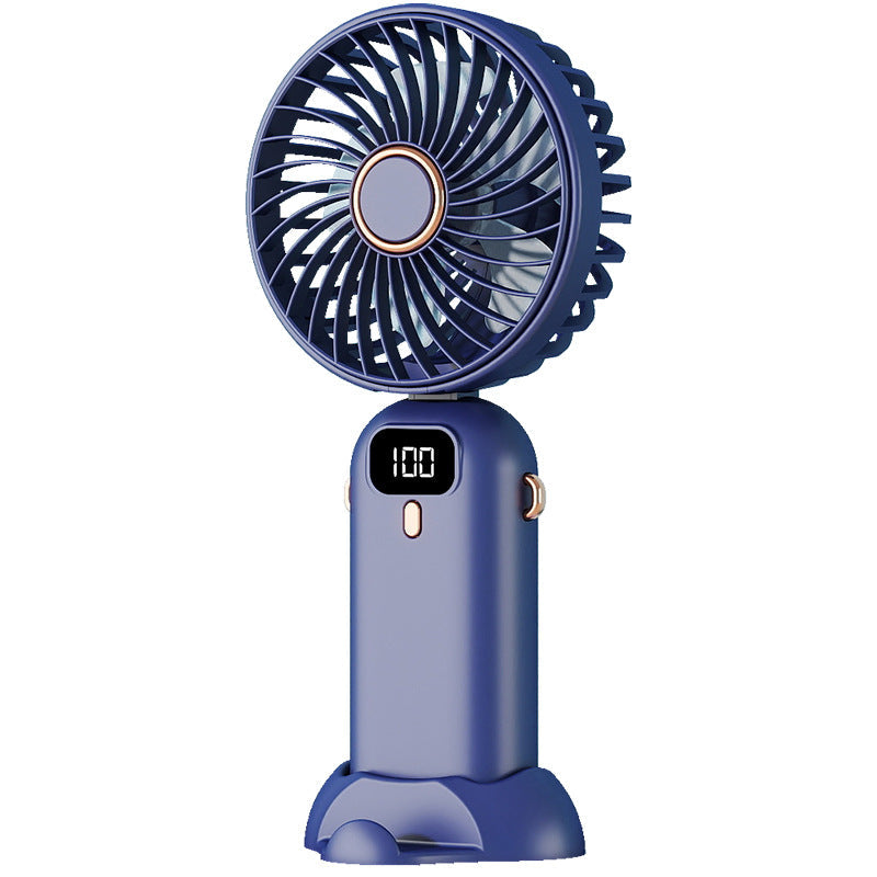 Portable Mini Fan Battery Operated Compact with LED Display and Multiple Speeds