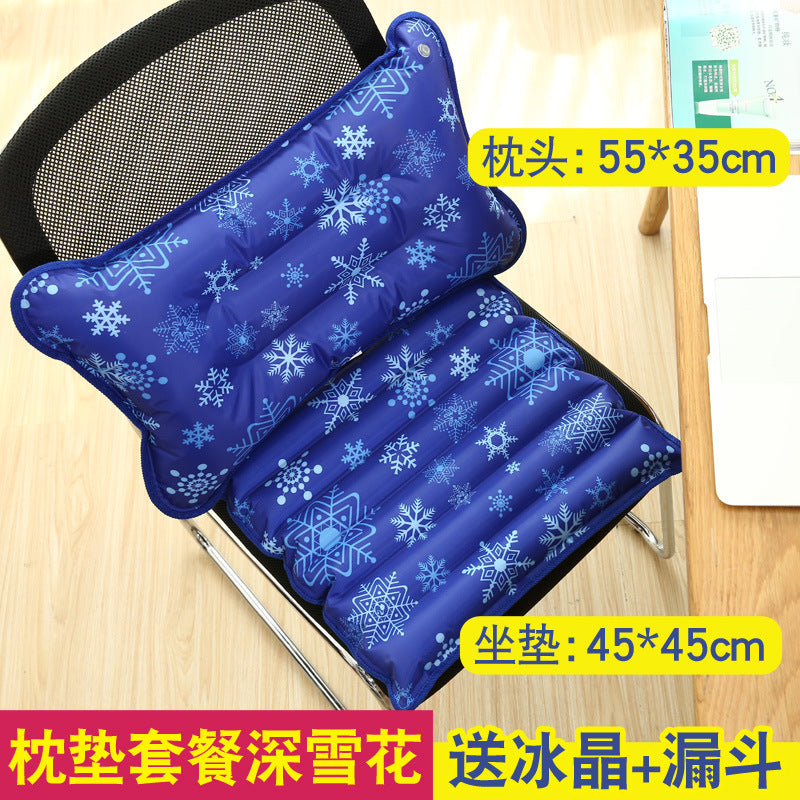 Bowlift Ladies Cooling Mat with Snowflake Structure Portable Breathable Cooling Pad