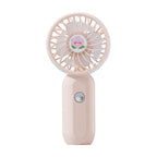 Compact Portable Handheld Fan Lightweight Ergonomic Handle Powerful Airflow for Travel and Outdoor Use