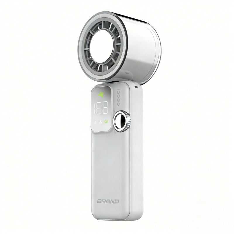 Portable USB Rechargeable Fan with Digital Display Adjustable Speed Compact and Lightweight