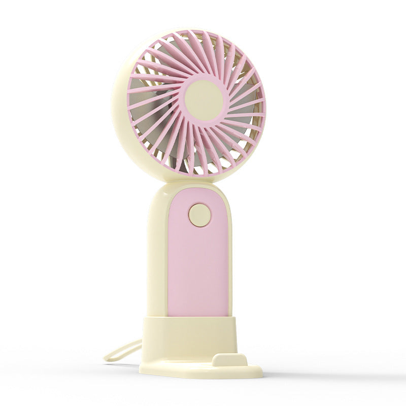 Cartoon Character Mini Portable Fan Rechargeable Battery Lightweight