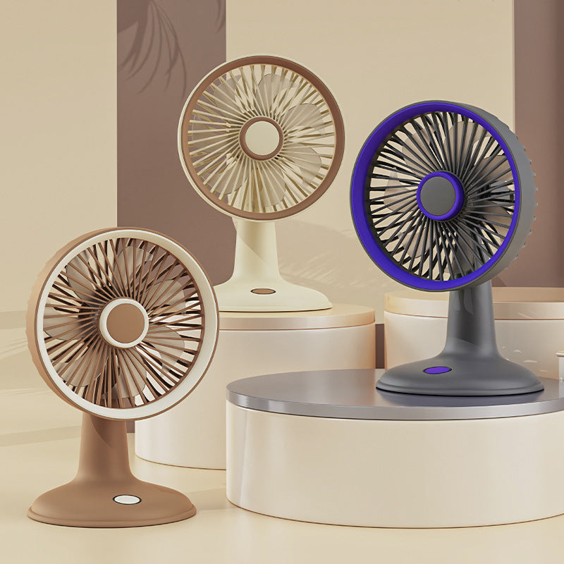 Compact USB Fan Portable Quiet Adjustable Tilt Table Desk Fan