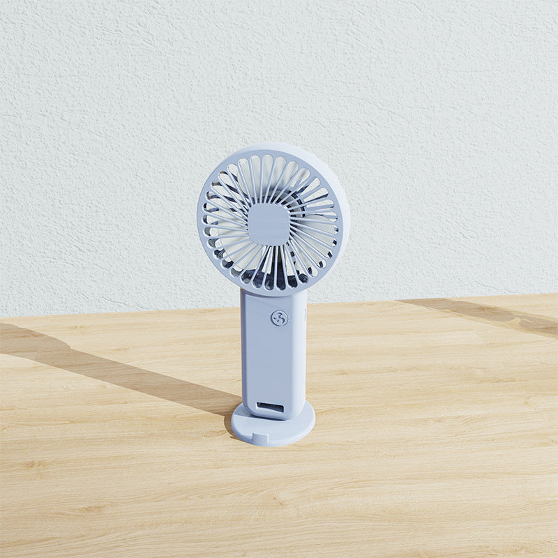 Handheld Mini Fan Cute Cartoon Bear Design Portable USB Rechargeable