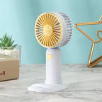 Portable Mini Fan for Women USB Powered Flexible Tilt Compact Personal Fan